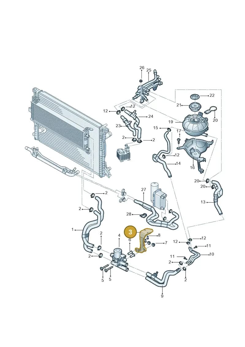 4K0121259H — Audi A6 L 2.0 (2018-) diagram 577121062, position 3