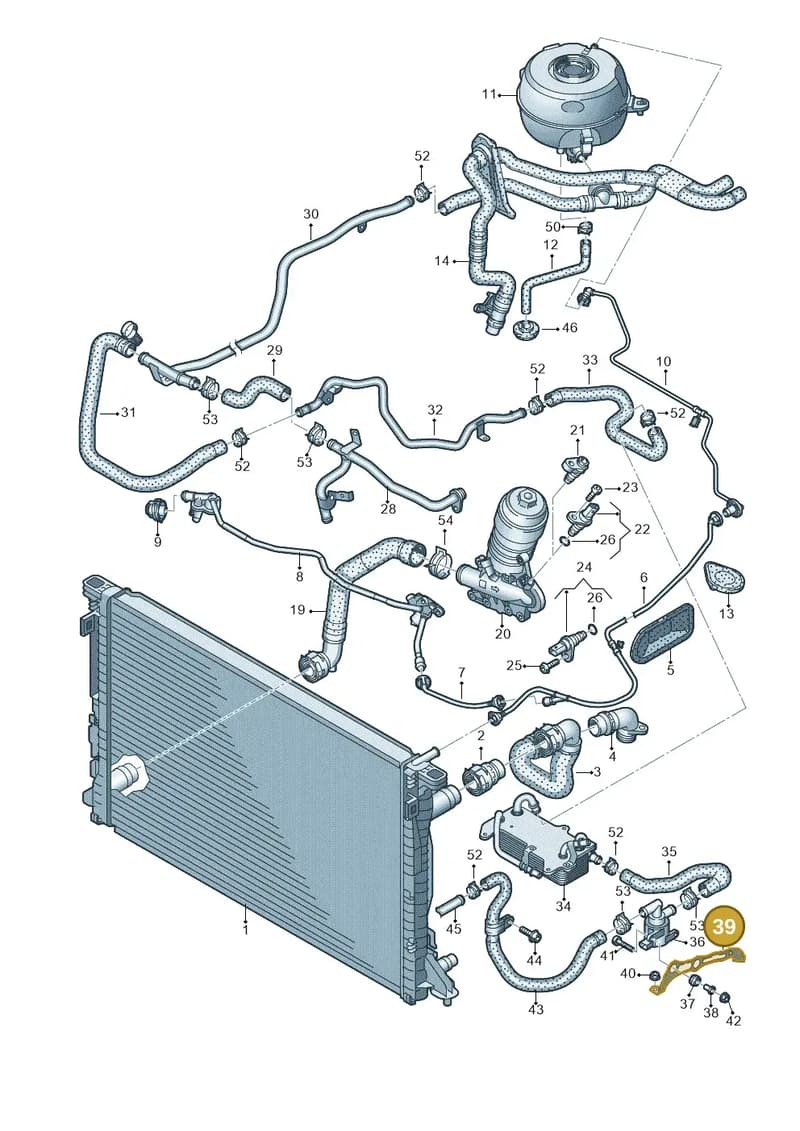 4K0121305AE — Audi A6 (2018-2025) diagram 435121210, position 39