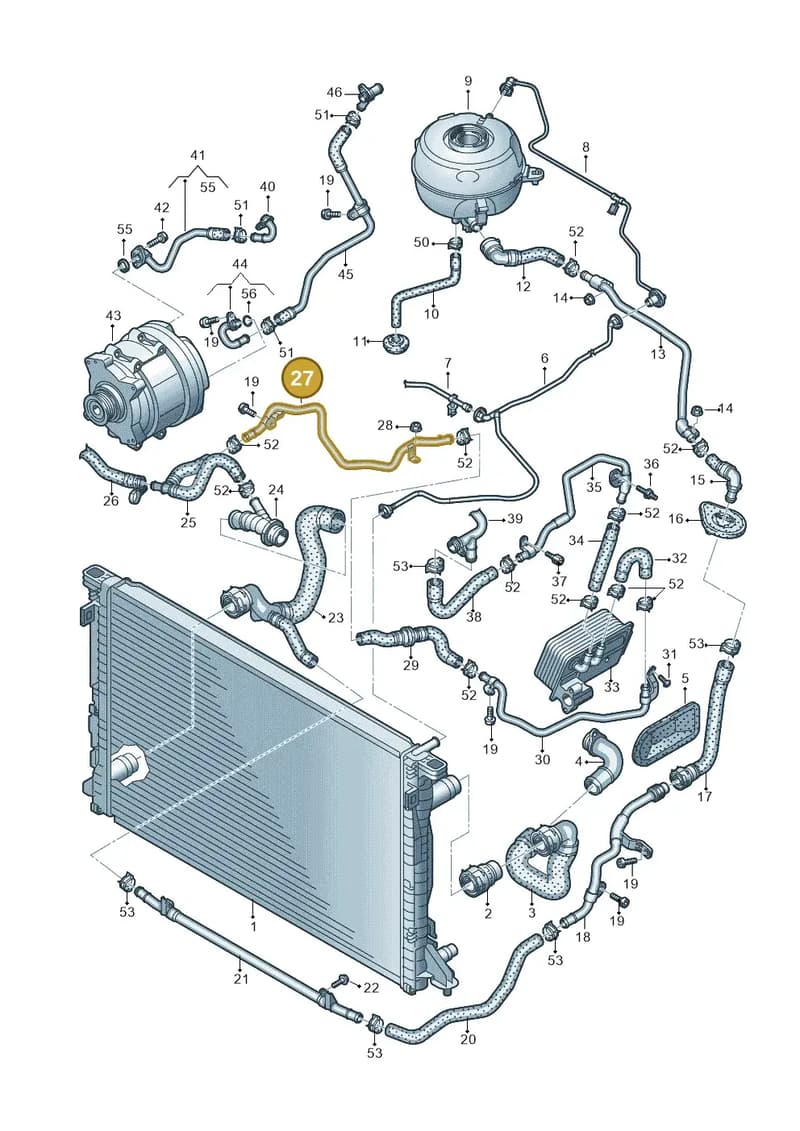 4K0121486H — Audi A6 (2018-2025) diagram 435121040, position 27