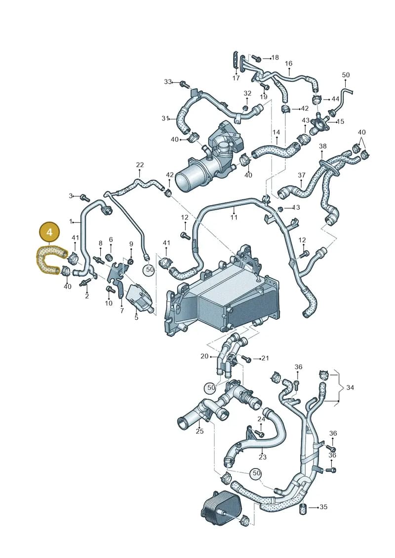 4K0122055BE — Audi A6 (2018-2025) diagram 430121067, position 4