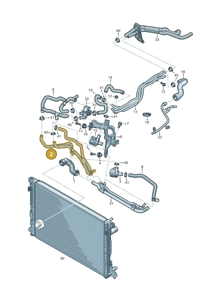 4K0122062H — Audi A6 (2018-2025) diagram 435121131, position 2