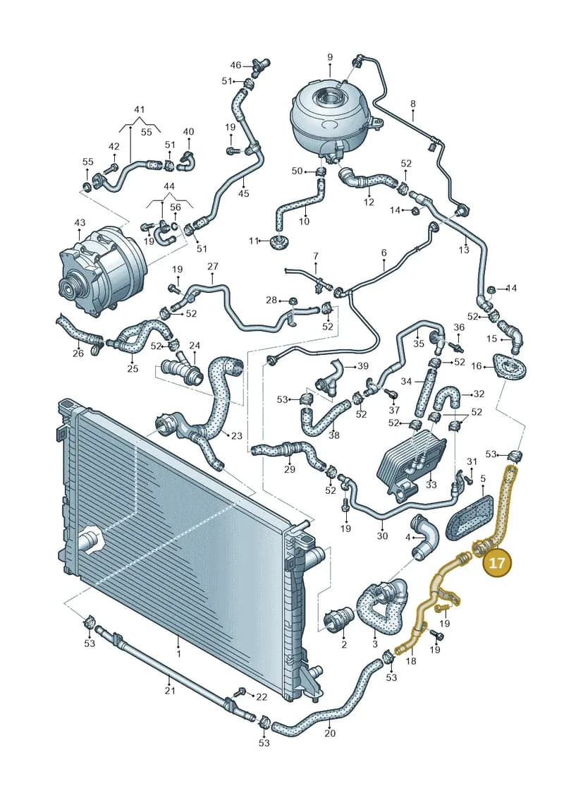 4K0122109AM — Audi A6 (2018-2025) diagram 435121040, position 17