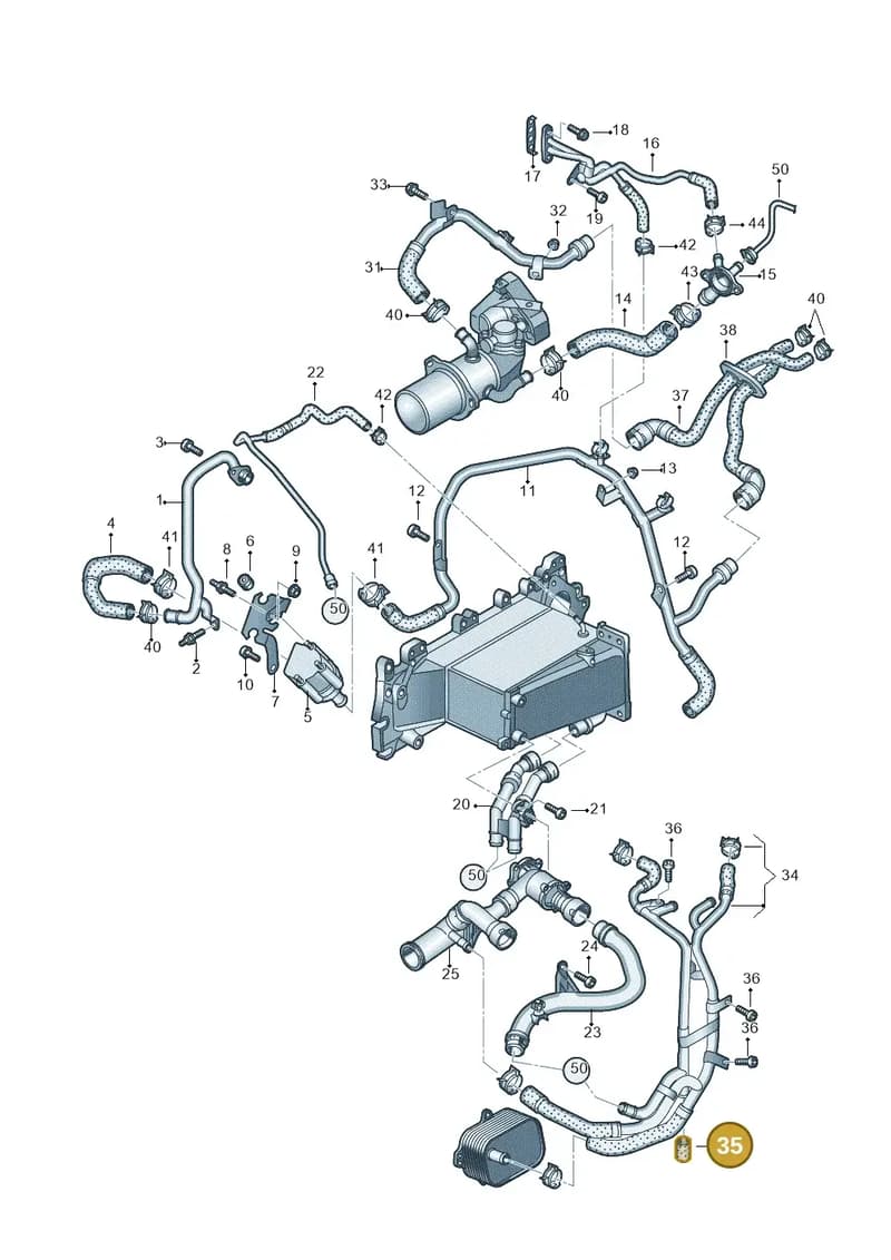 4K0122291E — Audi A6 (2018-2025) diagram 430121067, position 35