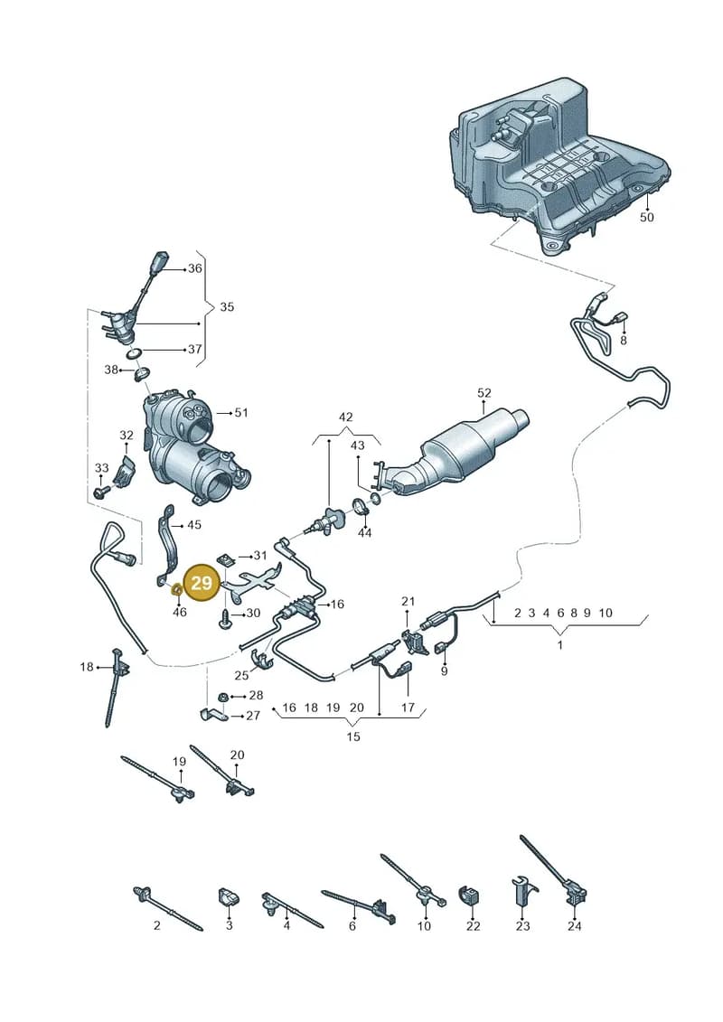 4K0131035F — Audi A6 (2018-2025) diagram 430201520, position 29