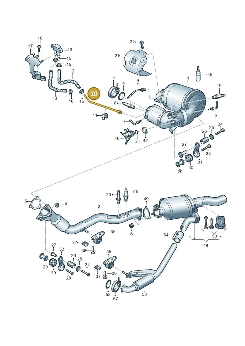4K0131205A — Audi A6 (2018-2025) diagram 435253750, position 10