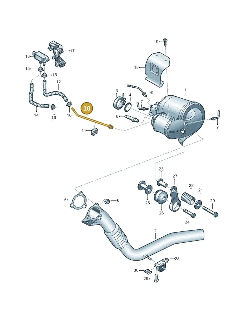 4K0131205J — Audi A6 (2018-2025) diagram 435253710, position 10