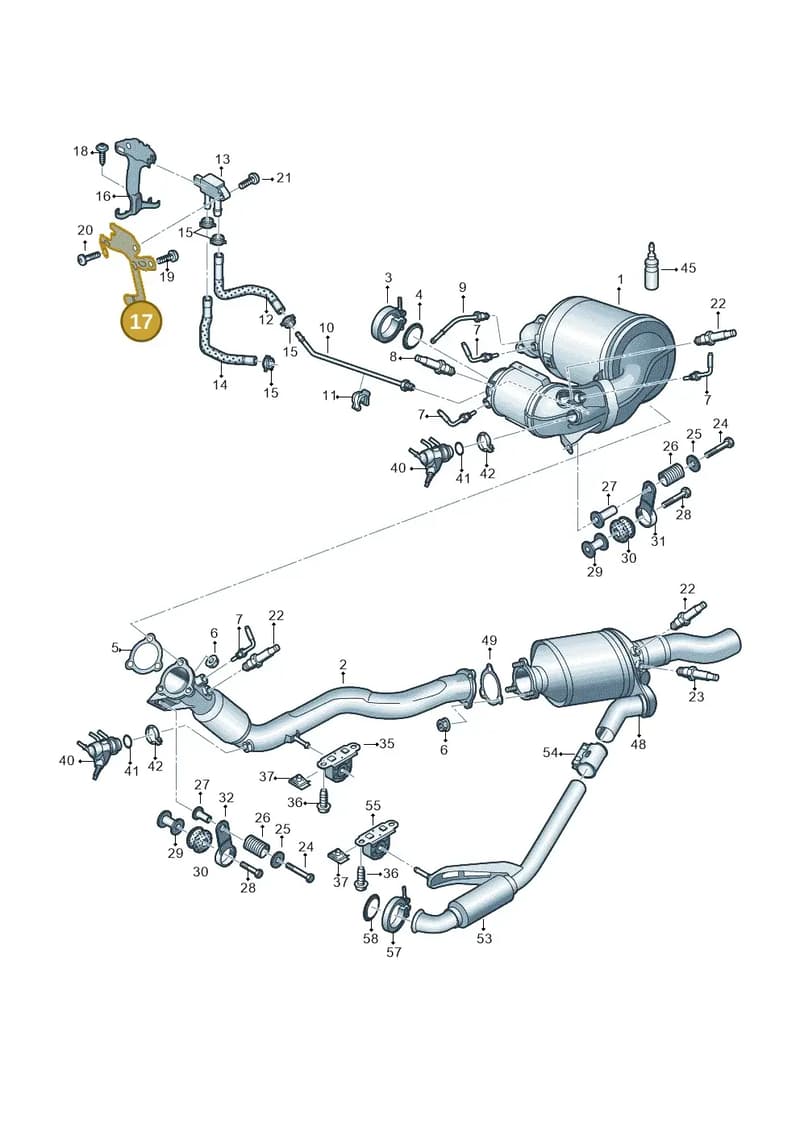 4K0131327F — Audi A6 (2018-2025) diagram 430253730, position 17