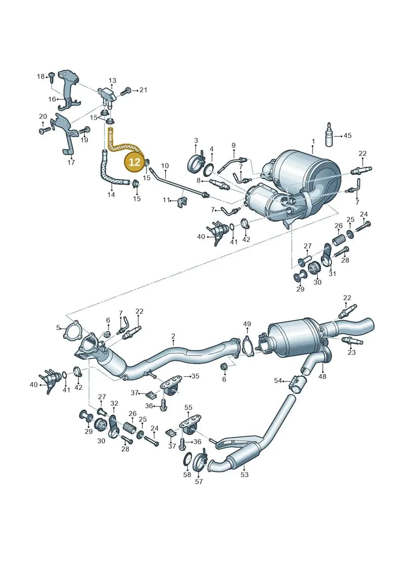 4K0131850AF — Audi A6 (2018-2025) diagram 430253730, position 12