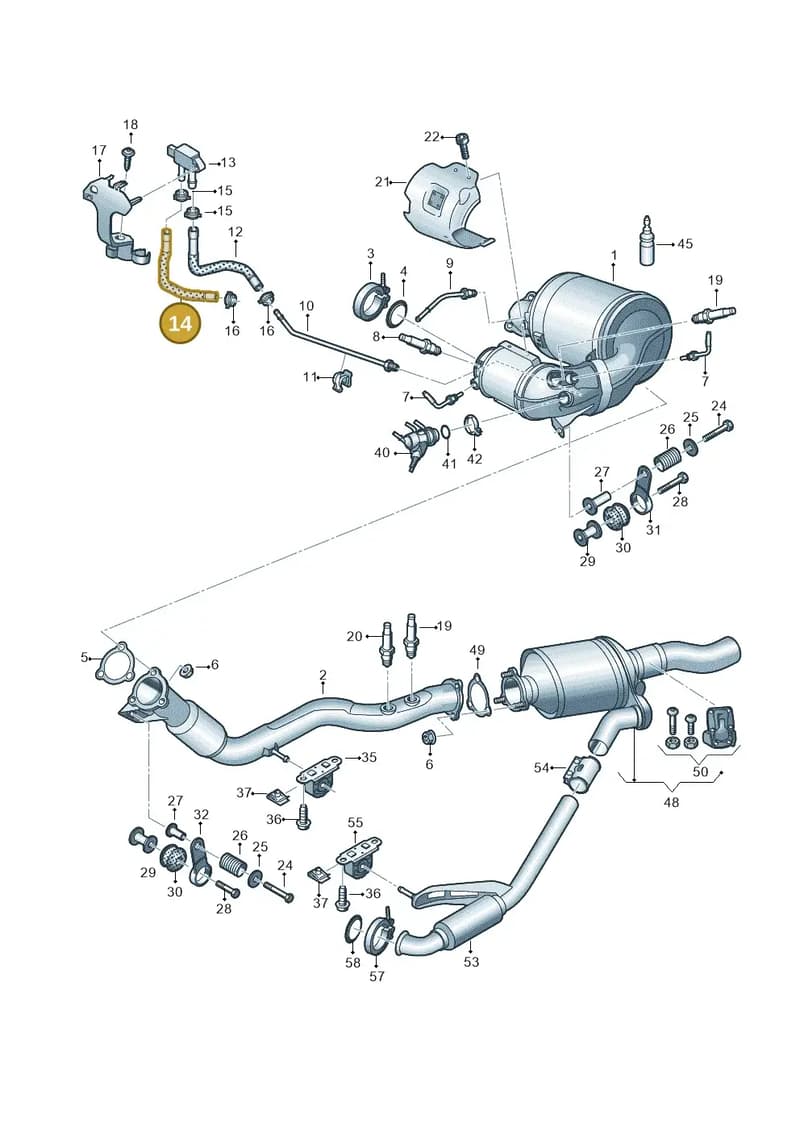 4K0131850G — Audi A6 (2018-2025) diagram 435253750, position 14