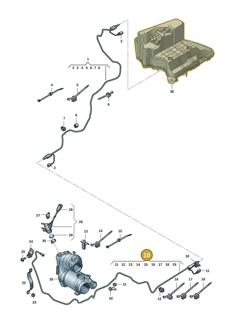 4K0131960AK — Audi A6 (2018-2025) diagram 435201060, position 10