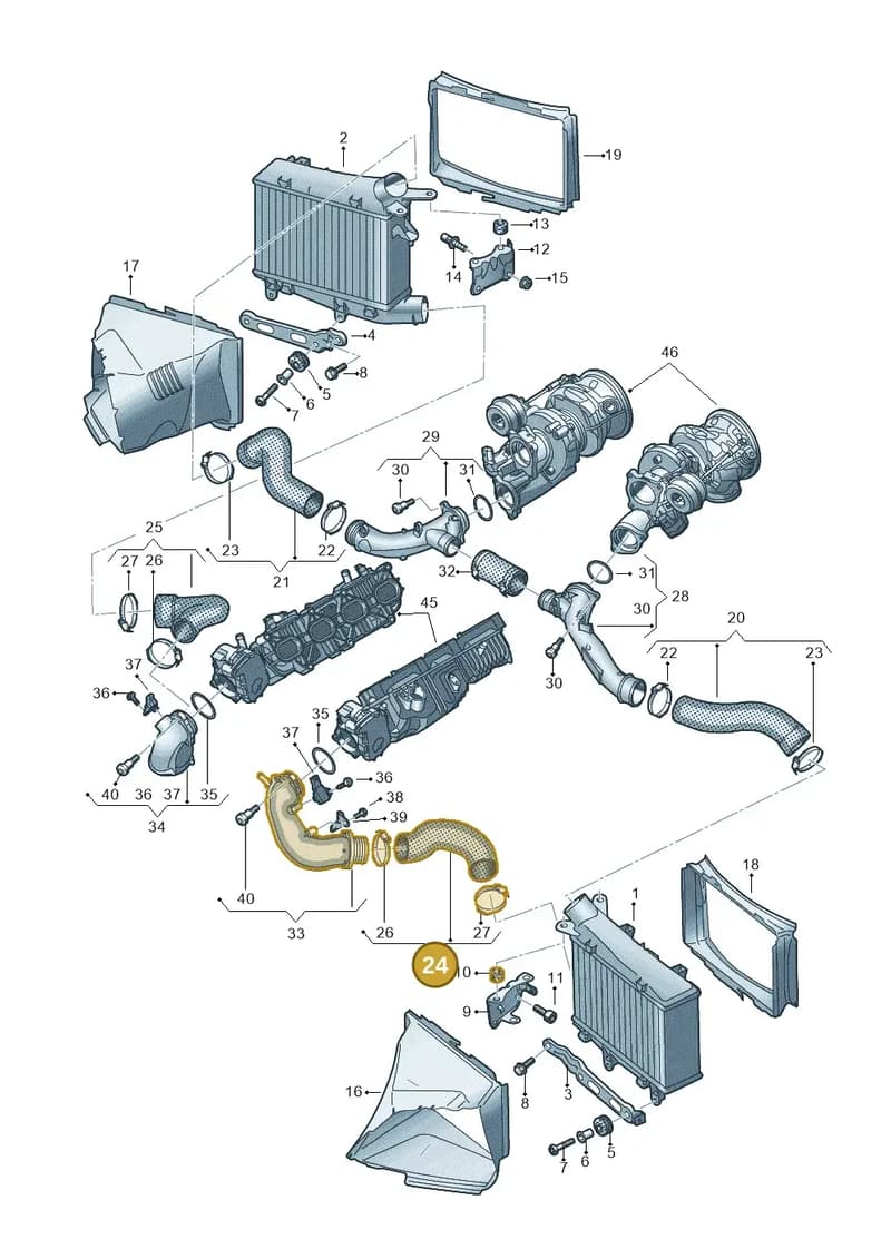 4K0145737AC — Audi RS6 Avant (2019-2025) diagram 537145060, position 24