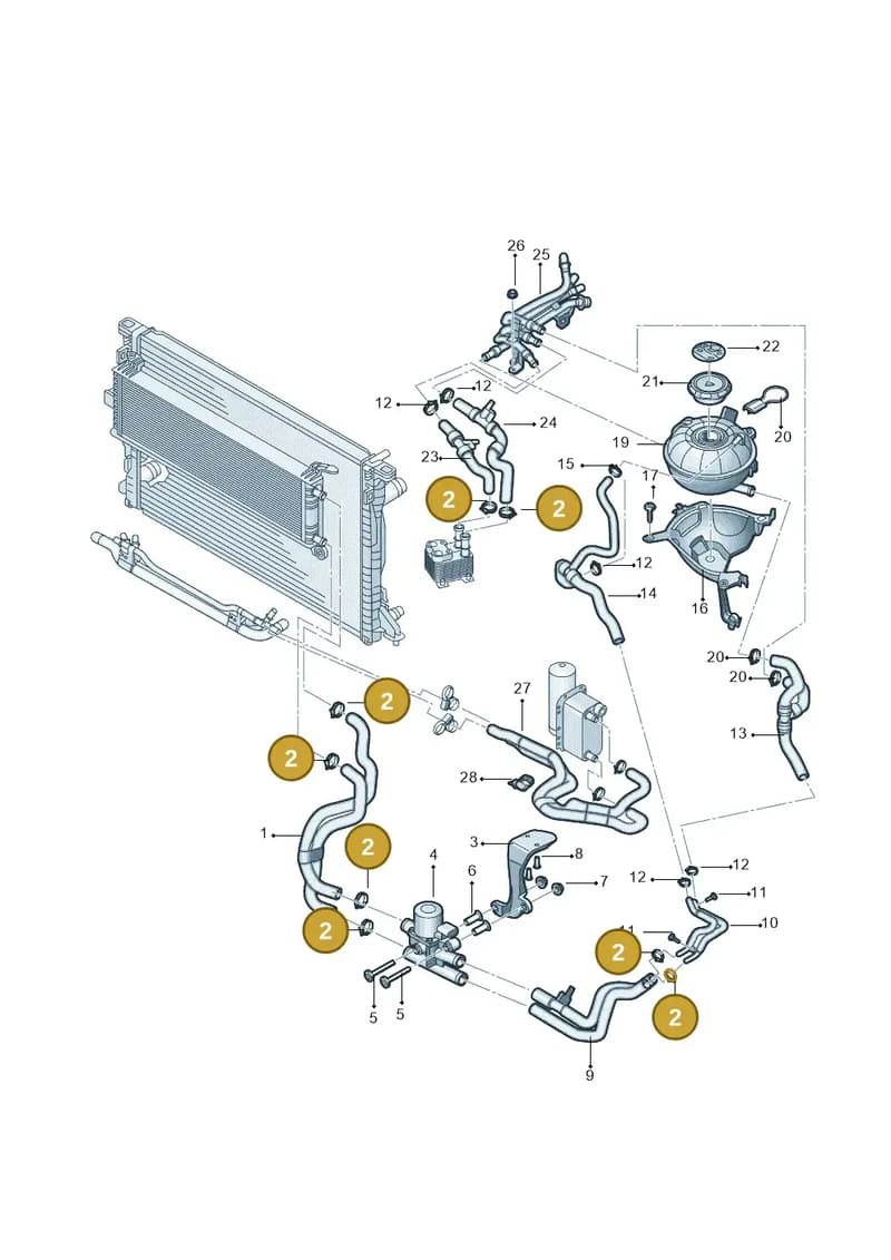 4K0145804 — Audi A6 L 2.0 (2018-) diagram 577121062, position 2