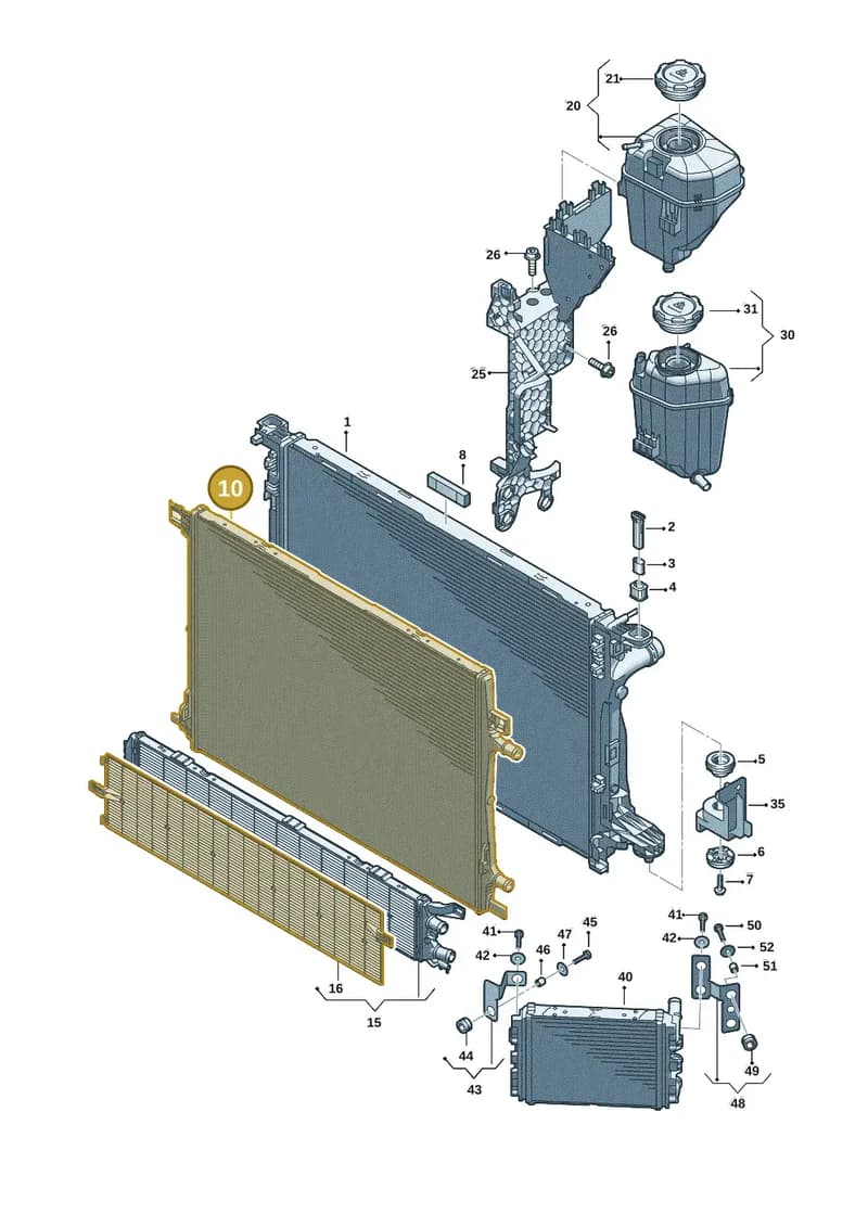 4K0145804J — Audi A5 Limousine (2024-2025) diagram 8wk121145, position 10