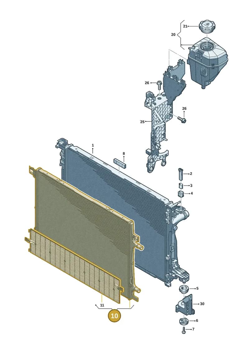 4K0145804J — Audi A5 Limousine (2024-2025) diagram 8wk121035, position 10