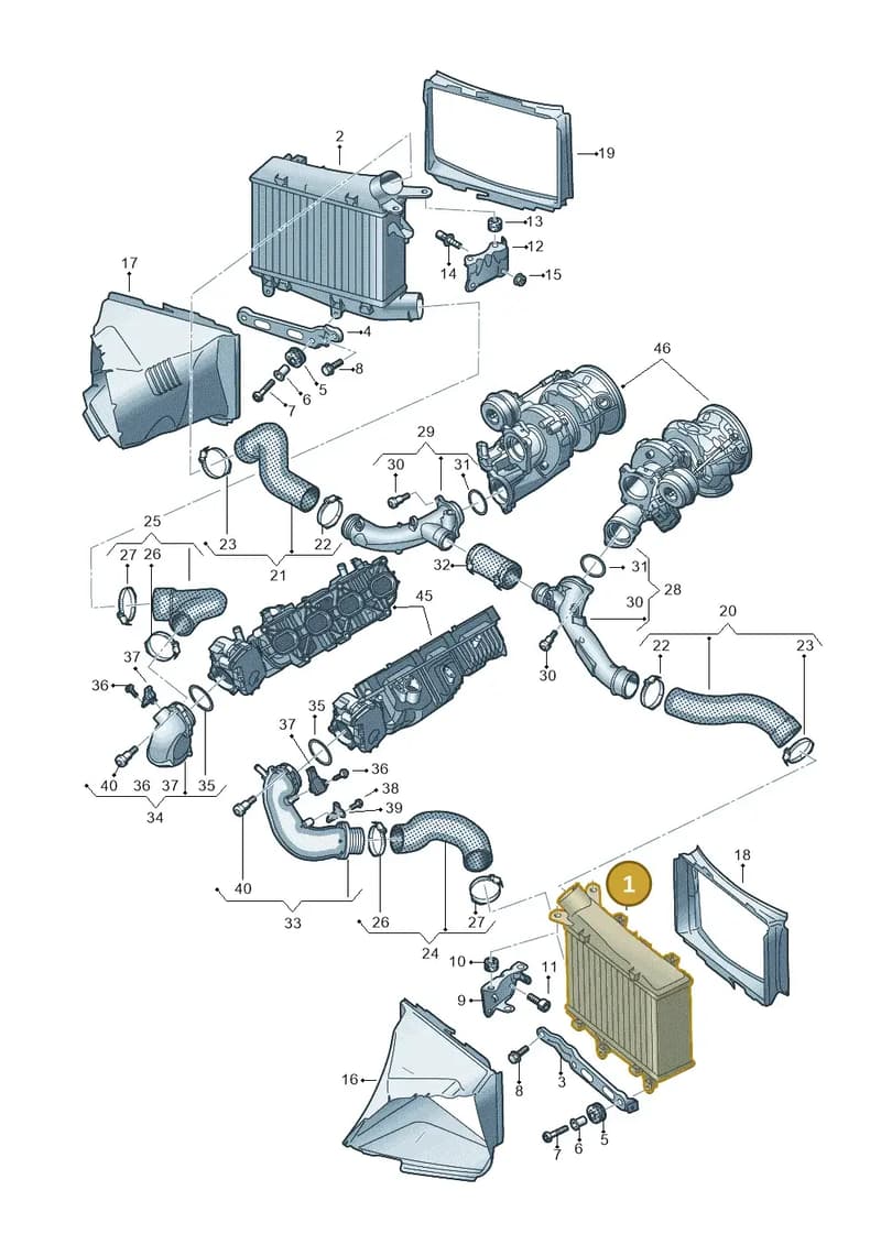 4K0145805P — Audi RS6 Avant (2019-2025) diagram 537145060, position 1