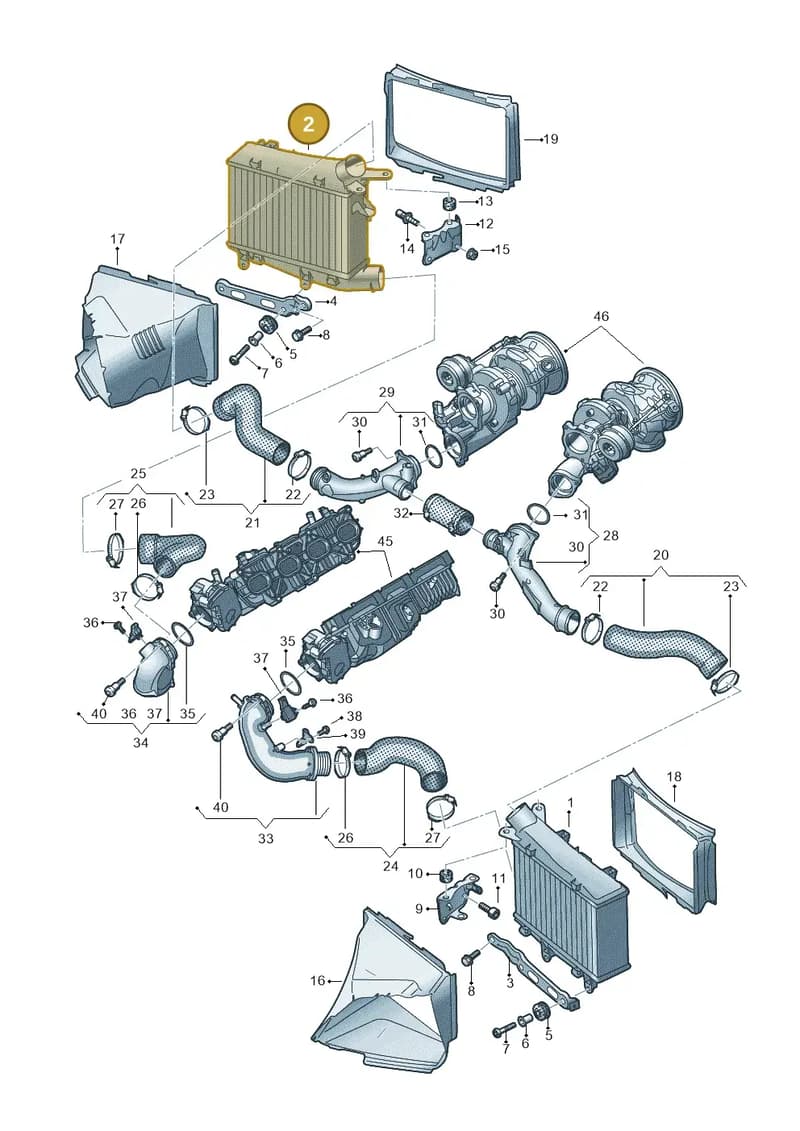 4K0145806B — Audi RS6 Avant (2019-2025) diagram 537145060, position 2