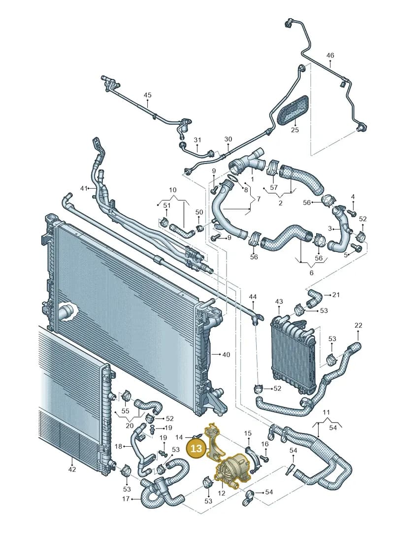 4K0145879AJ — Audi A6 (2018-2025) diagram 430121216, position 13