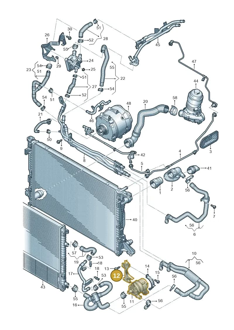 4K0145879AJ — Audi A6 (2018-2025) diagram 430121189, position 12