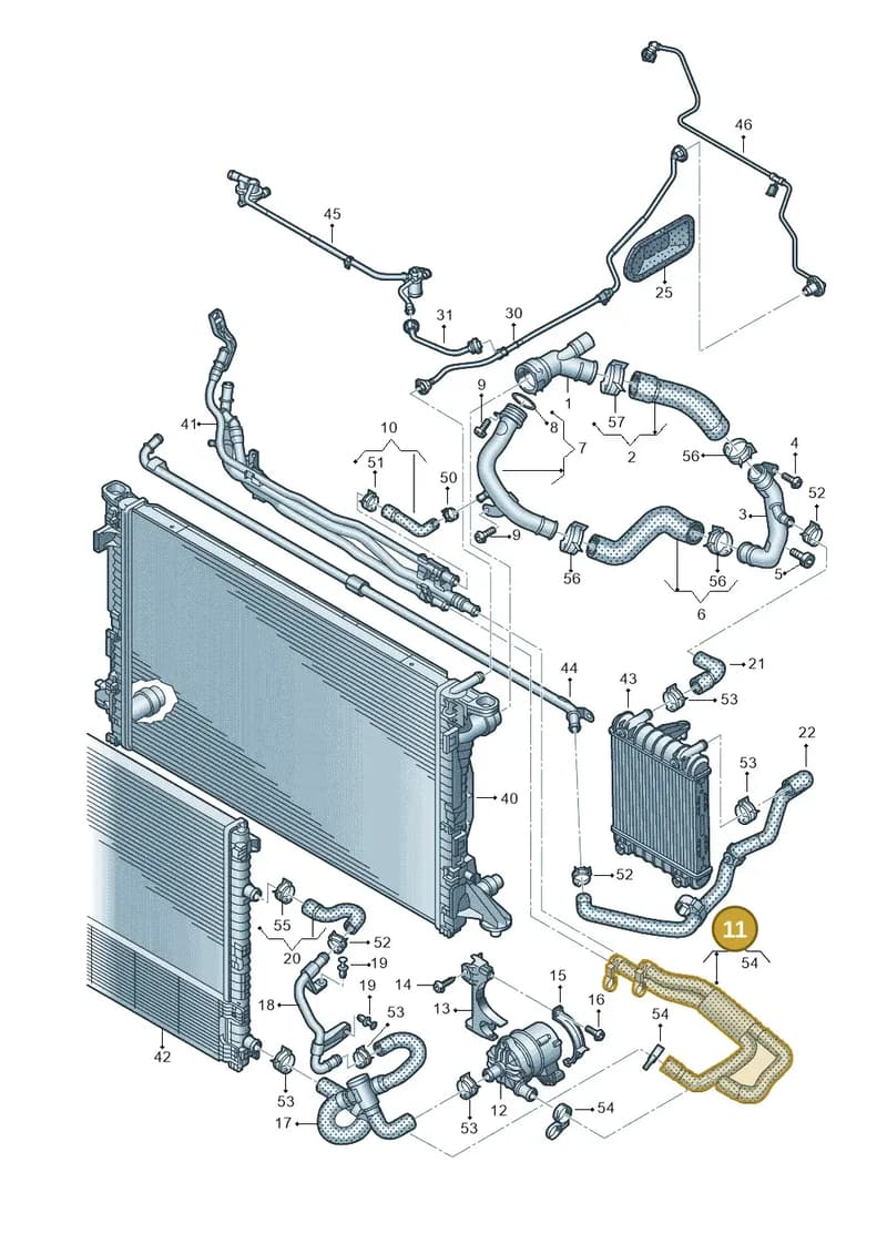4K0145909N — Audi A6 (2018-2025) diagram 430121216, position 11