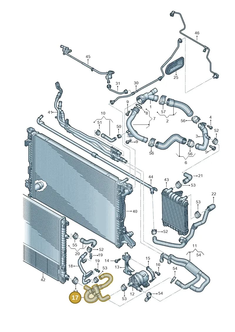 4K0145910J — Audi A6 (2018-2025) diagram 430121216, position 17
