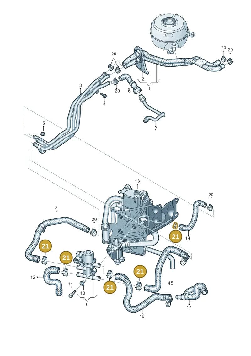 4K0145920Q — Audi A6 (2018-2025) diagram 435121080, position 21