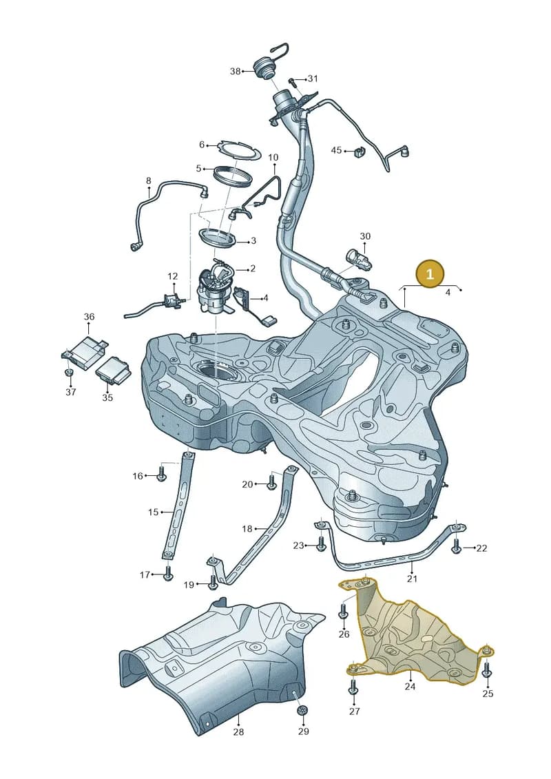 4K0201060EP — Audi RS6 Avant (2019-2025) diagram 430201000, position 1