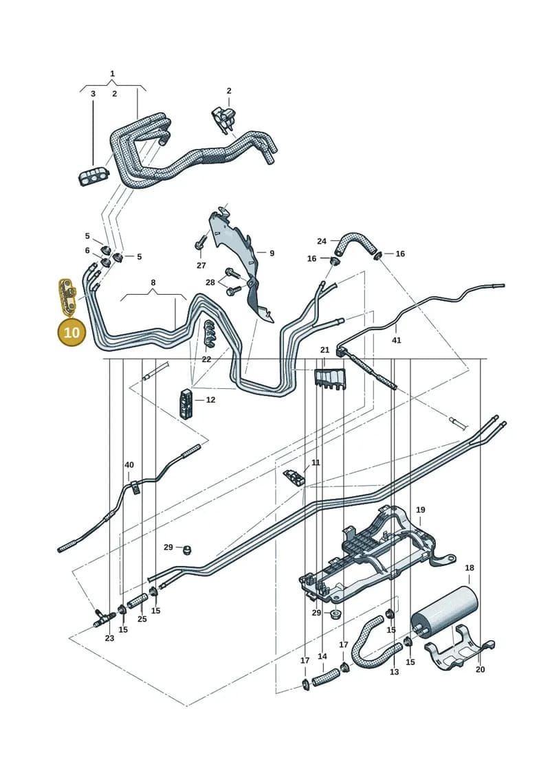4K0201196D — Audi A5 Limousine (2024-2025) diagram 8wh201600, position 10