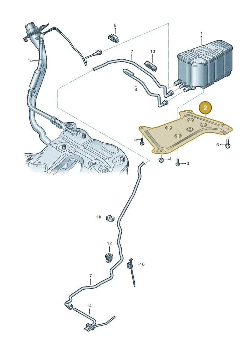 4K0201961 — Audi RS6 Avant (2019-2025) diagram 538201830, position 2