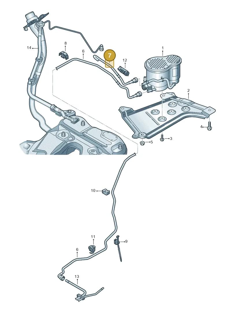 4K0201997M — Audi A6 (2018-2025) diagram 435201800, position 7