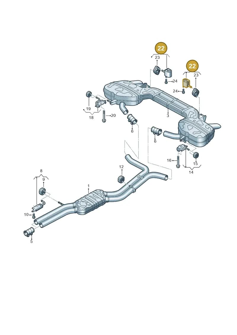 4K0253144E — Audi A6 (2018-2025) diagram 435253860, position 22