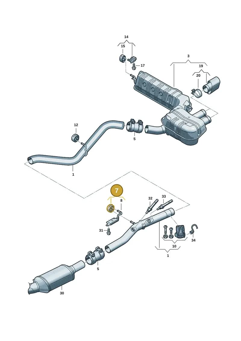 4K0253144G — Audi A5 Limousine (2024-2025) diagram 8wk253920, position 7