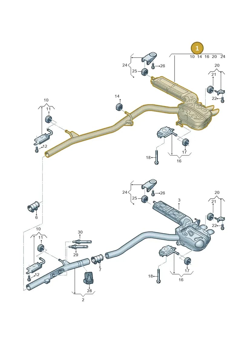 4K0253181DS — Audi A6 (2018-2025) diagram 435253960, position 1