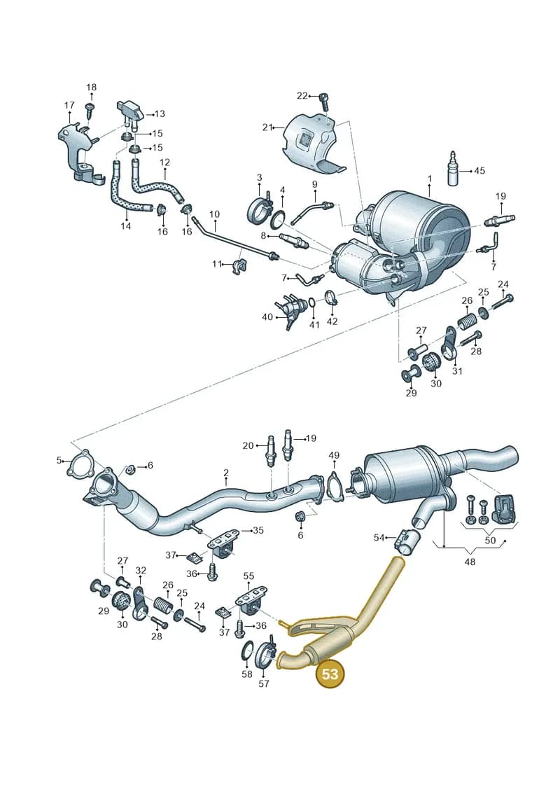 4K0253343B — Audi A6 (2018-2025) diagram 435253750, position 53