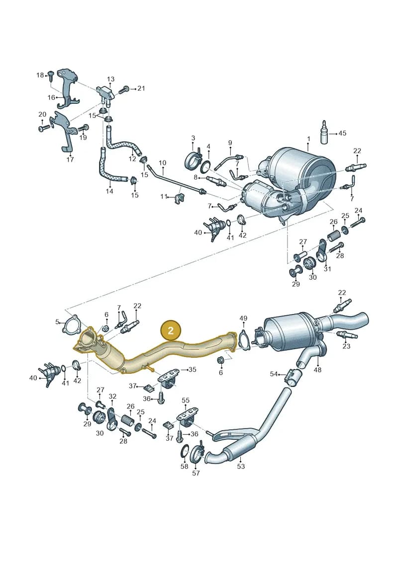 4K0253350BD — Audi A6 (2018-2025) diagram 430253730, position 2
