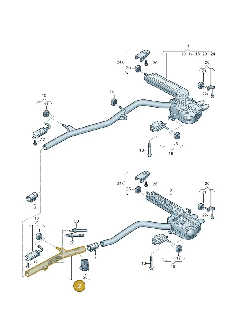 4K0253409C — Audi A6 (2018-2025) diagram 435253960, position 2
