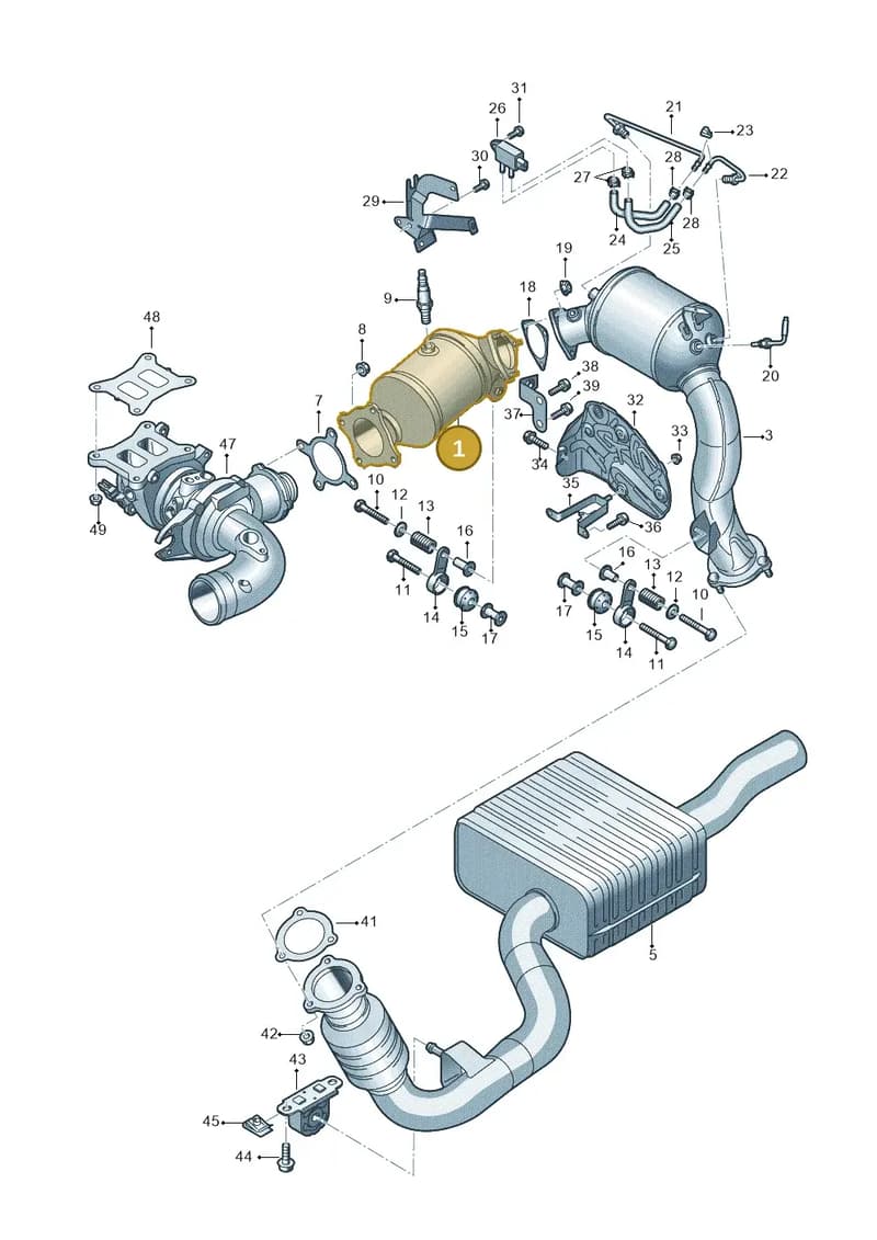4K0254250L — Audi A6 (2018-2025) diagram 435253370, position 1
