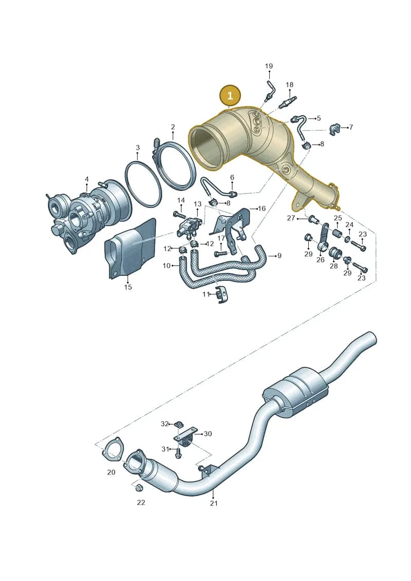 4K0254850FX — Audi A6 (2018-2025) diagram 435253440, position 1