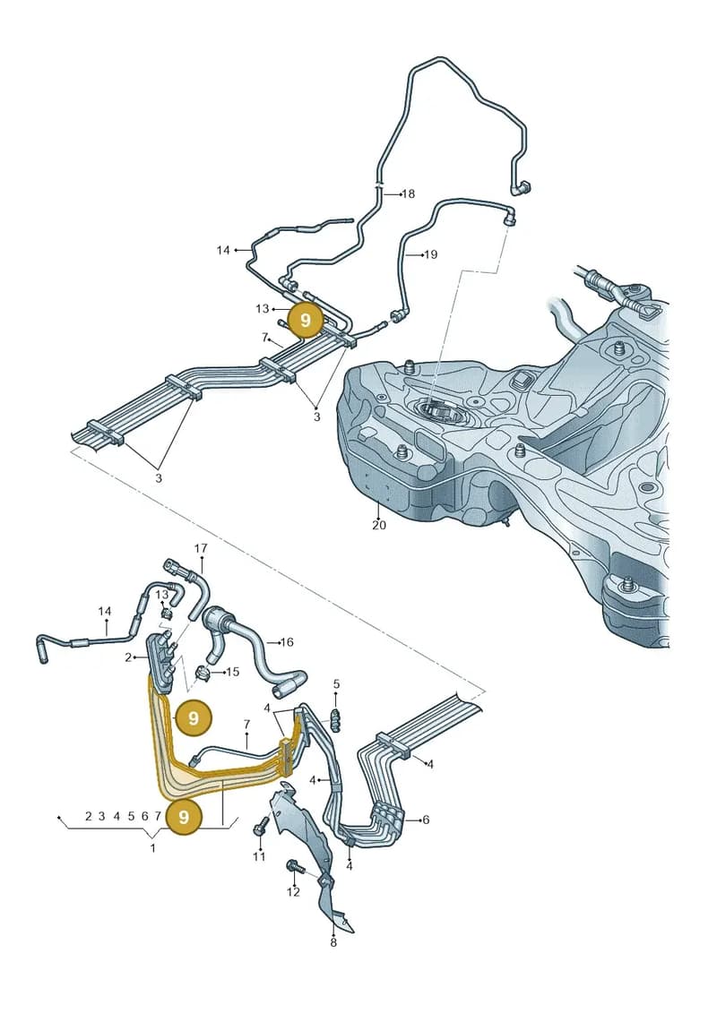 4K0261529N — Audi RS6 Avant (2019-2025) diagram 538201500, position 9