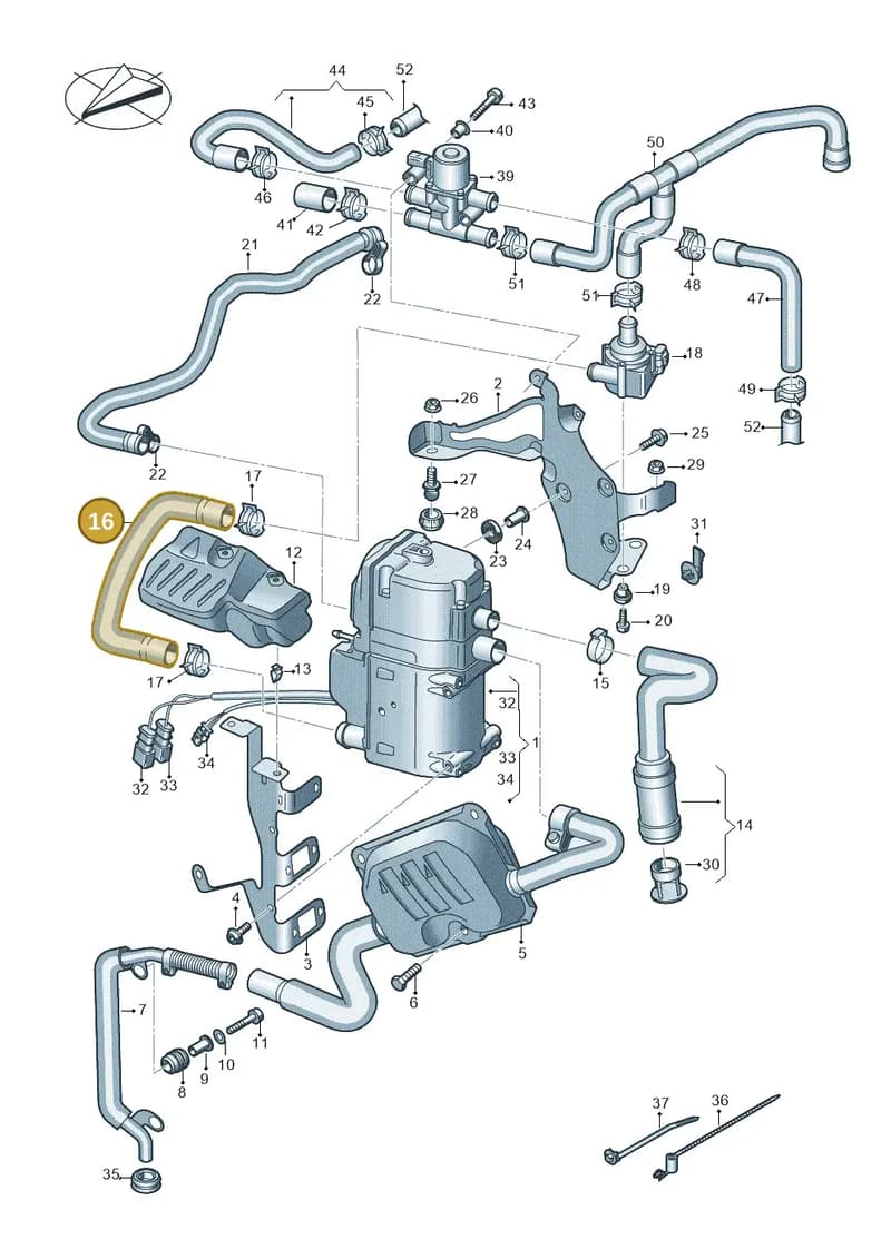 4K0265055D — Audi RS6 Avant (2019-2025) diagram 538261000, position 16