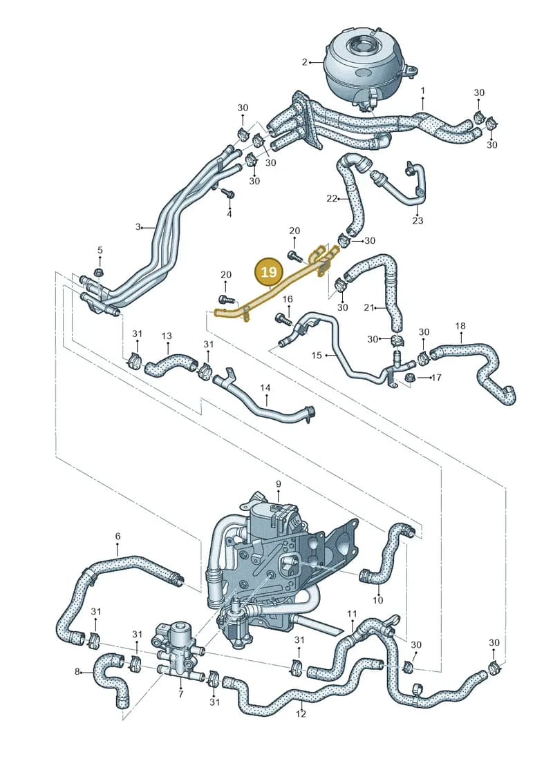 4K0265189C — Audi A6 (2018-2025) diagram 435121160, position 19