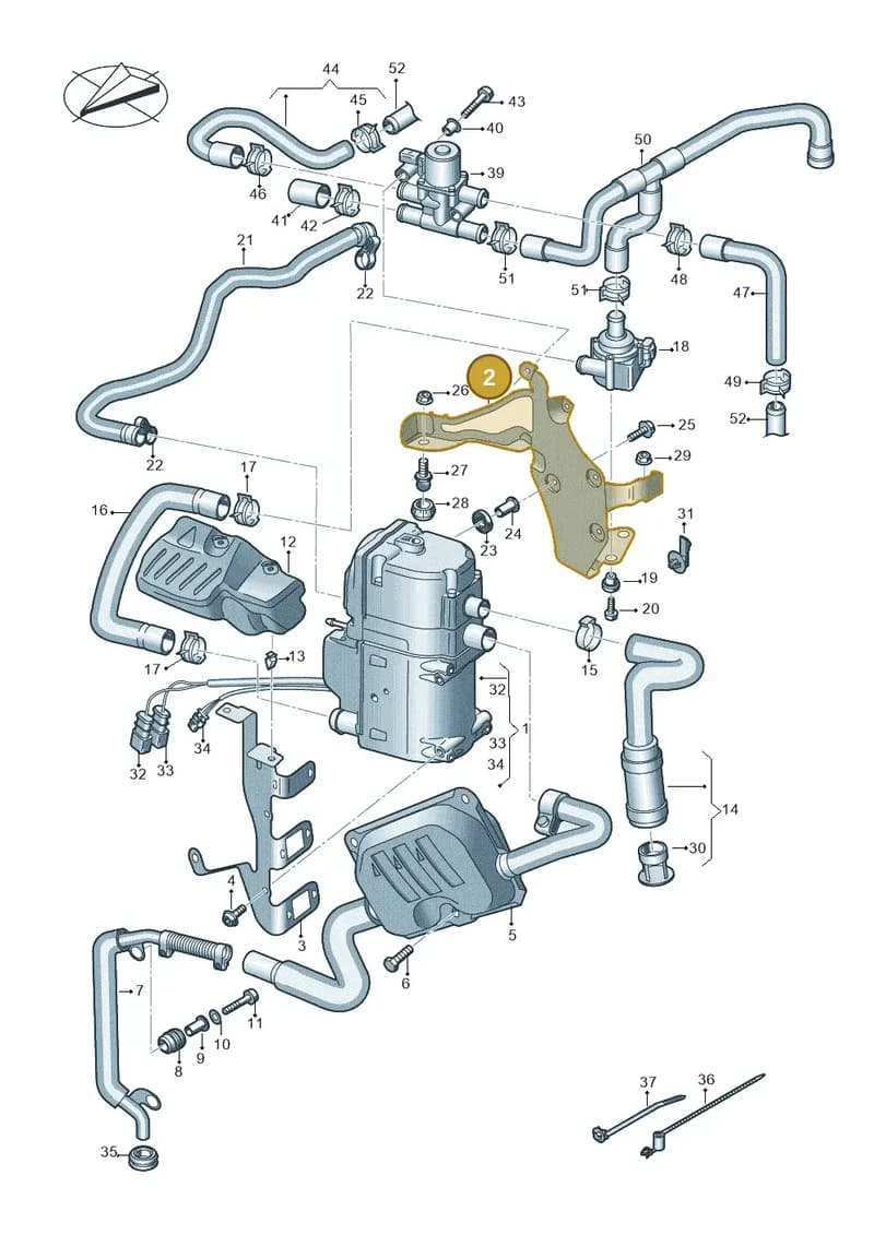 4K0265335G — Audi RS6 Avant (2019-2025) diagram 538261000, position 2