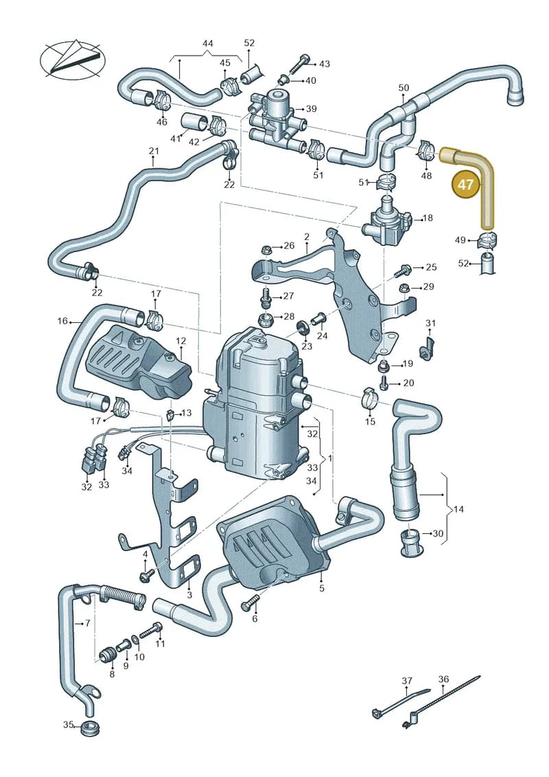 4K0265348K — Audi RS6 Avant (2019-2025) diagram 538261000, position 47