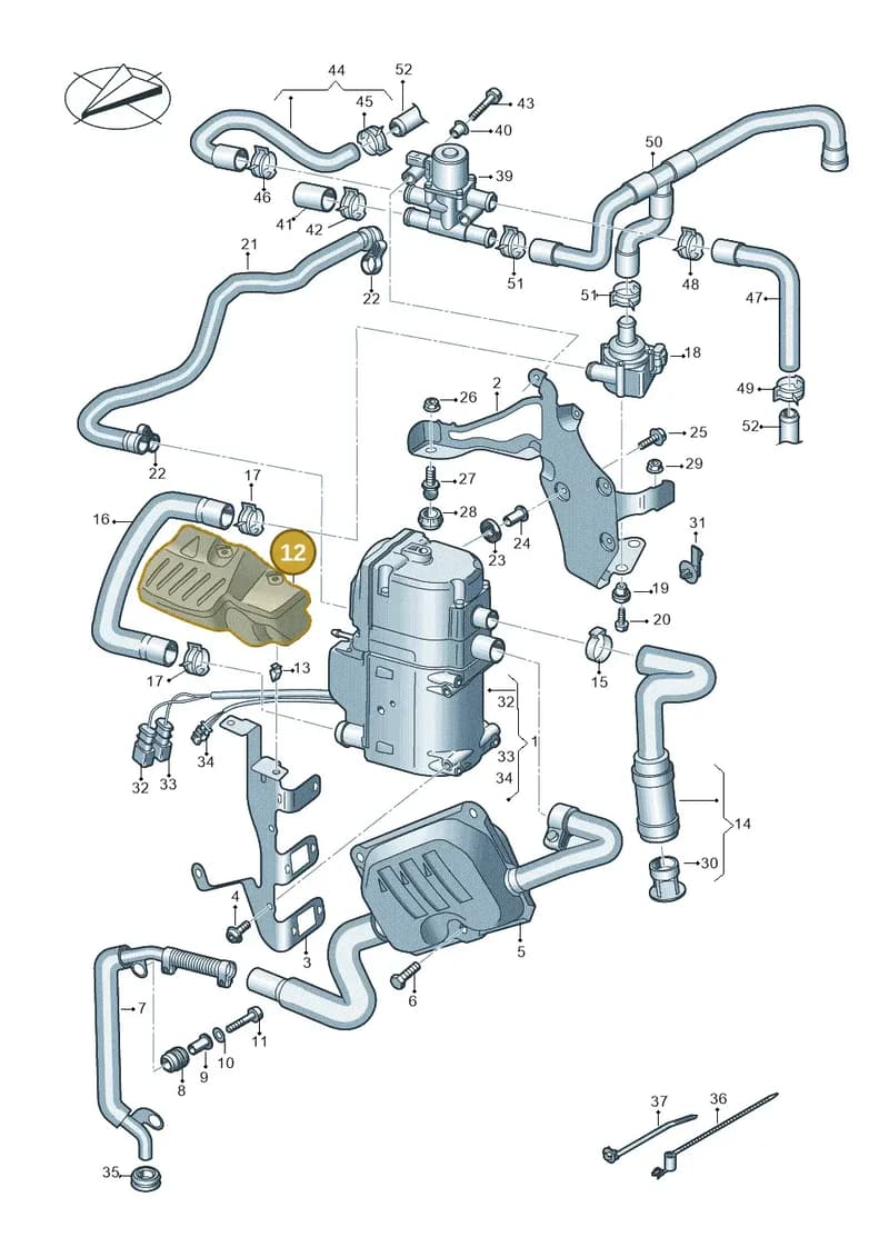 4K0265361A — Audi RS6 Avant (2019-2025) diagram 538261000, position 12