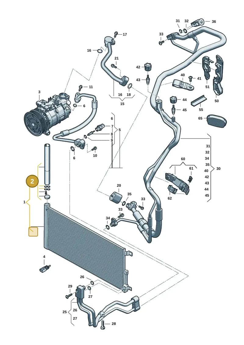 4K0298403 — Audi A5 Limousine (2024-2025) diagram 8wk260400, position 2