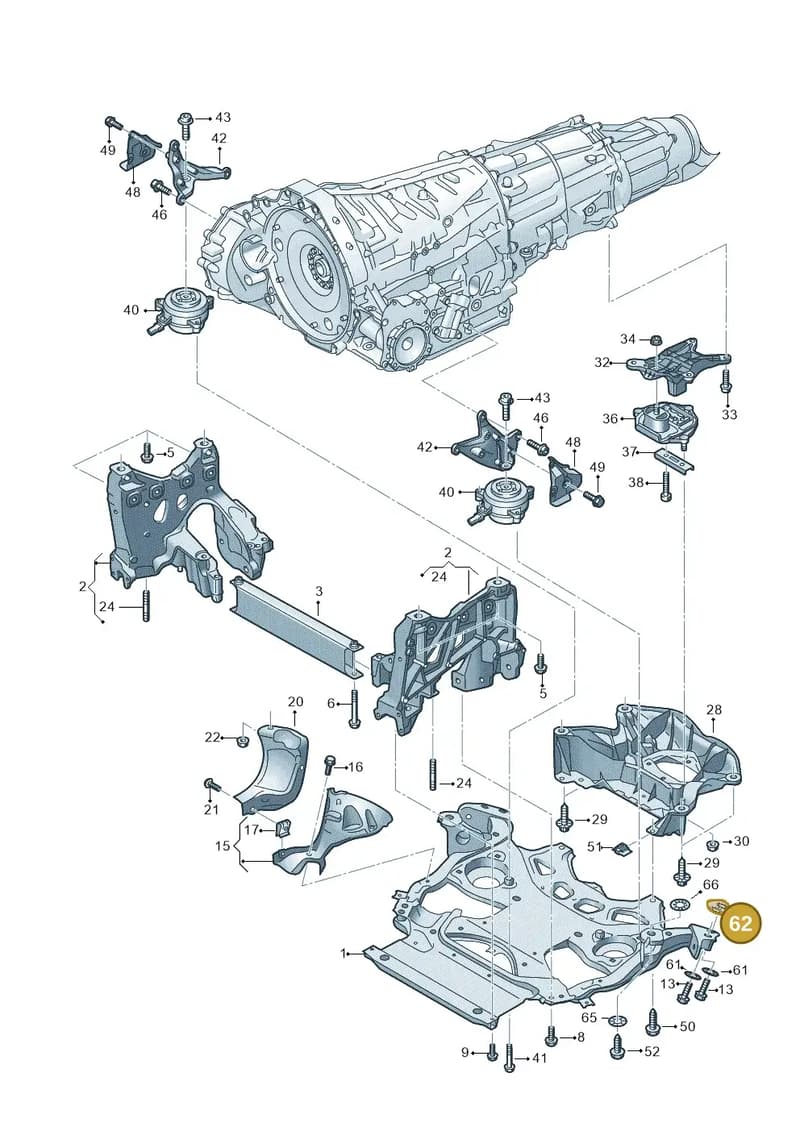 4K0399181A — Audi RS6 Avant (2019-2025) diagram 537399000, position 62
