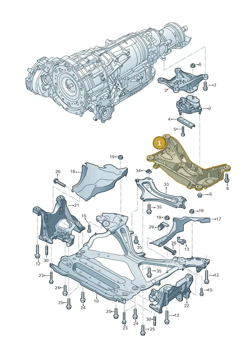 4K0399263N — Audi A6 (2018-2025) diagram 896399700, position 1