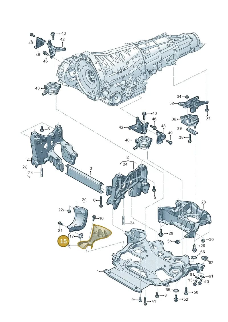 4K0399299E — Audi RS6 Avant (2019-2025) diagram 537399000, position 15