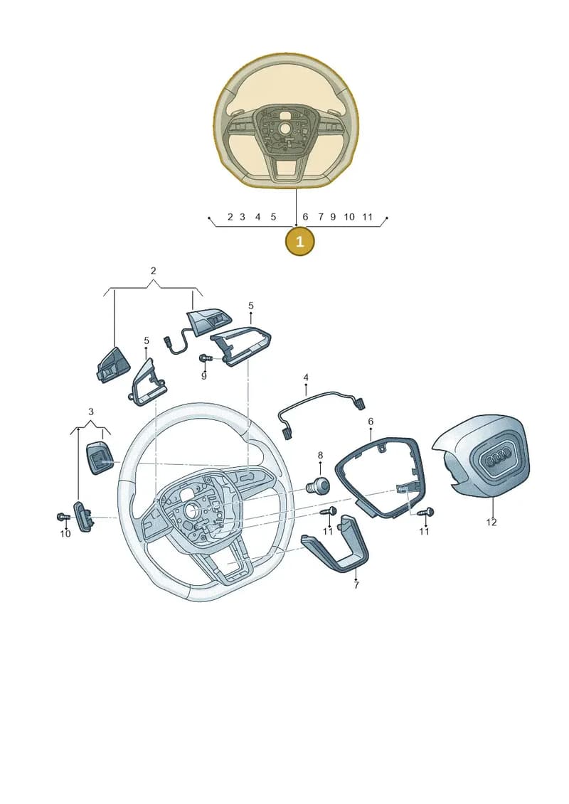 4K0419091BRIBA — Audi RS6 Avant (2019-2025) diagram 435419200, position 1