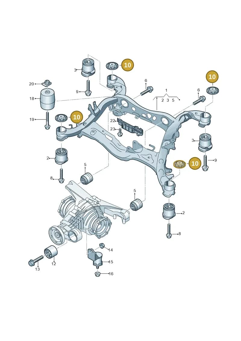 4K0505257B — Audi RS6 Avant (2019-2025) diagram 838505050, position 10
