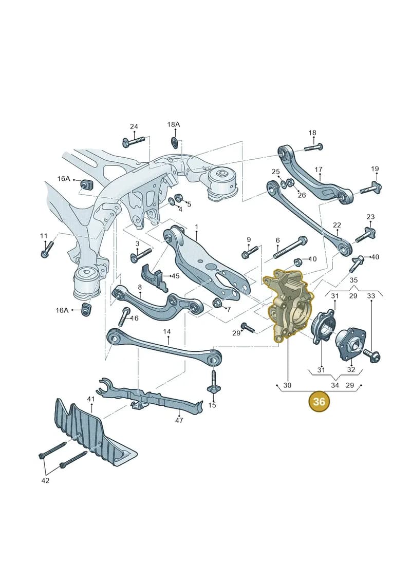 4K0505431Q — Audi A6 (2018-2025) diagram 435505300, position 36